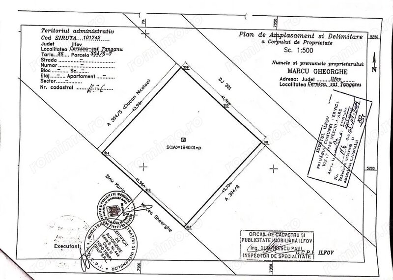 Cernica, teren, 10 minute pana la metrou Pallady